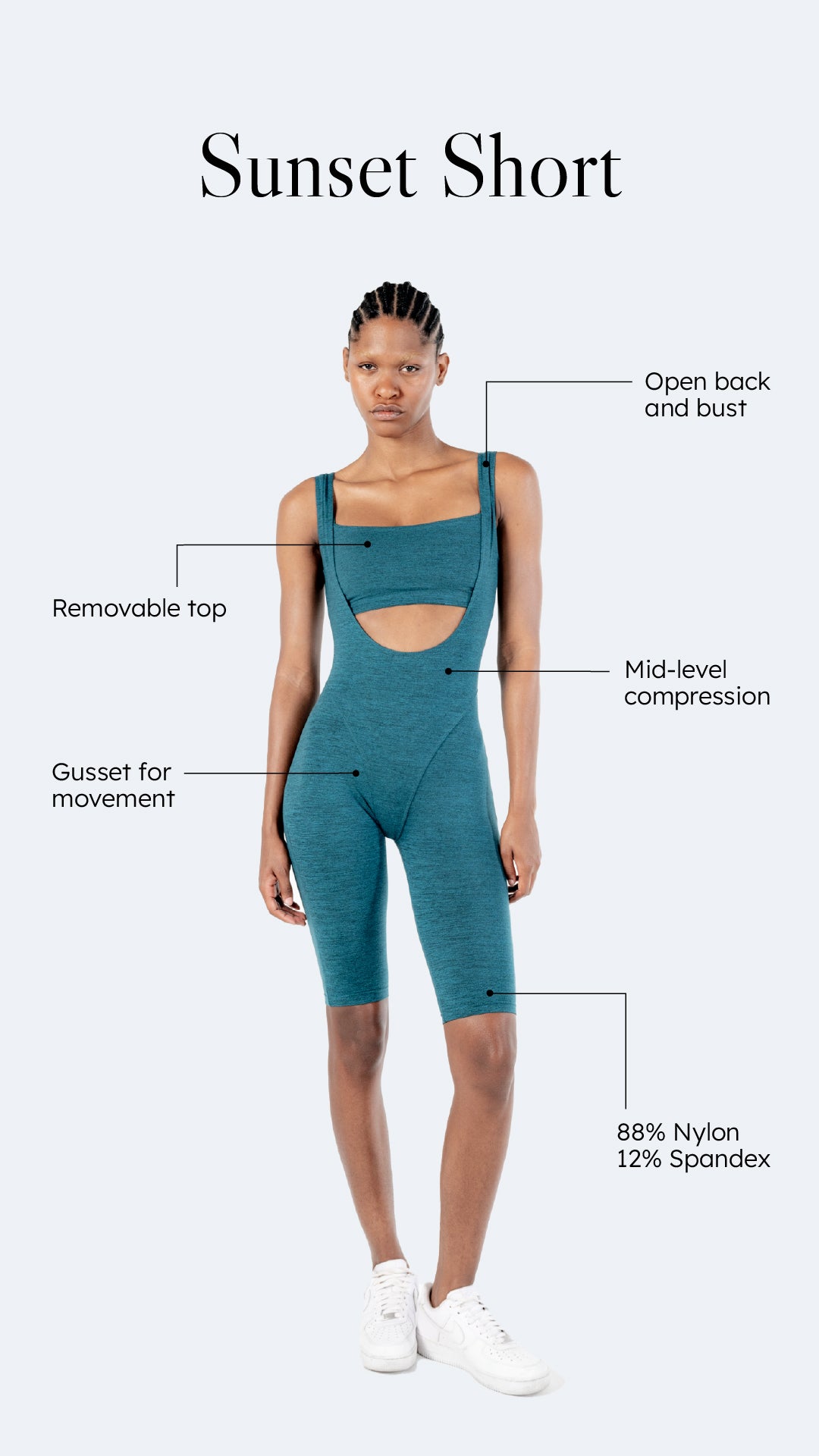 High-Performance Jumpsuit «Sunset Short»